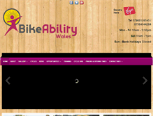 Tablet Screenshot of bikeabilitywales.org.uk